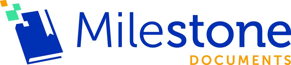 Milestone Documents logo, horizontal