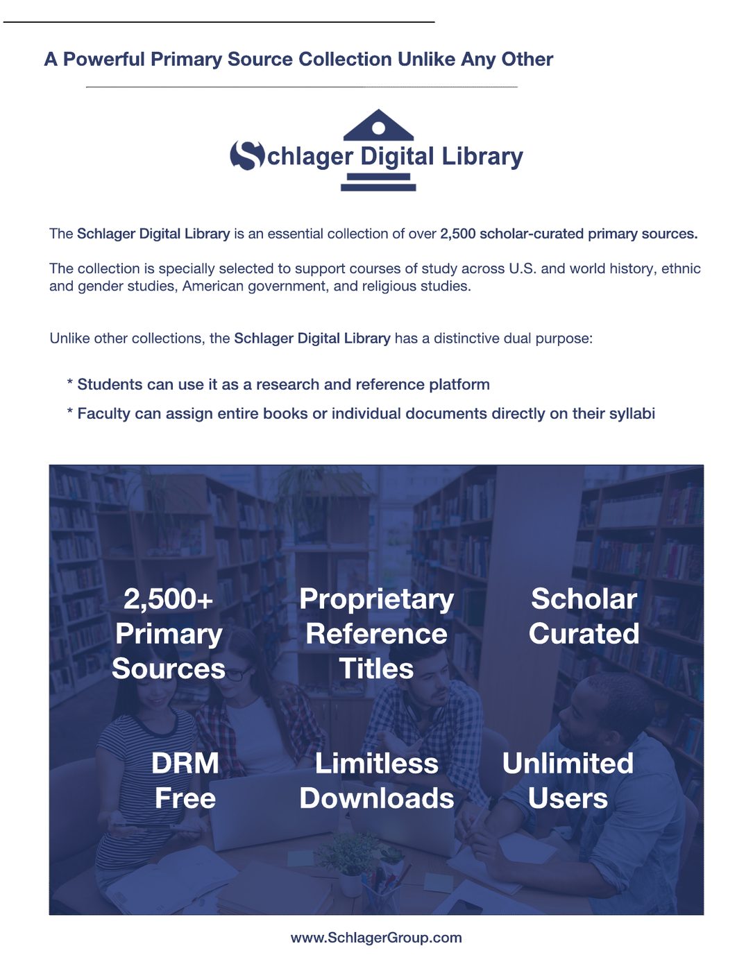 Schlager Digital Library brochure