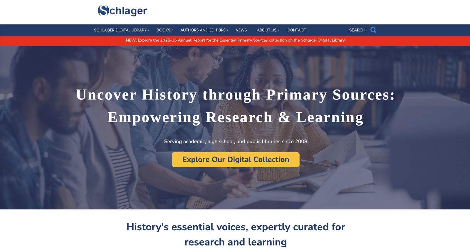 Schlager Group website home page